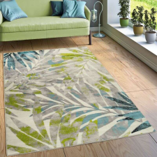  Dzsungel dizájn szőnyeg türkíz-zöld-krém, 80×150-es méretben lakástextília