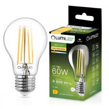 E27 A60 LED izzó 7W = 60W 806lm 3000K meleg 360° LUMILED izzószál izzó
