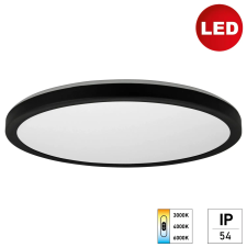 e2 elektro Fali és mennyezeti panel lámpa TWICE R420 24W CCT fekete világítás