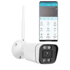 e-CAM Magyar nyelvű , 3Mpixeles WIFI-s Kültéri Megfigyelő kamera E-cam cs58 megfigyelő kamera