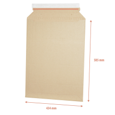 E-FLUTE Hullámkarton tasak A2, 414x570mm/434x585mm tasak