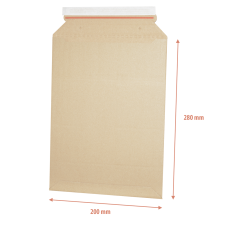 E-FLUTE Hullámkarton tasak A5+ 190x272mm/200x280mm tasak