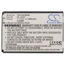EAC62018209 Akkumulátor 2000mAh mobiltelefon akkumulátor