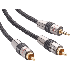 Eagle Cable 100871116 Deluxe II Mini 3,5 mm jack - 2xRCA kábel, 1,6 m audió/videó kellék, kábel és adapter