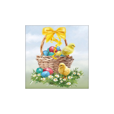  Easter Basket papírszalvéta 33x33cm,20db-os asztalterítő és szalvéta