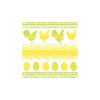  Eastern Silhoulette yellow/green papírszalvéta 33x33cm,20db-os