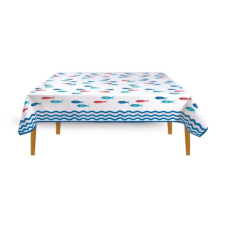 Easy Life Design Asztalterítő 145x250cm, 100% pamut, Sardine's Party lakástextília