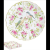 Easy Life Design Porcelán desszerttányér 19cm dobozban, Spring Time