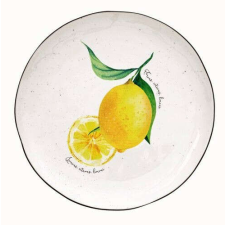Easy Life Design Porcelán desszerttányér 21cm, Amalfi tányér és evőeszköz