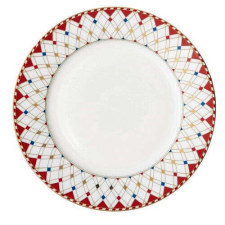 Easy Life Design Porcelán lapostányér 26,5cm, Christmas Wonderland tányér és evőeszköz