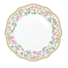 Easy Life Design Porcelán lapostányér 26cm, Garden Joy tányér és evőeszköz