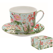Easy Life Design Porcelán reggeliző csésze - 400ml - Botanic Garden bögrék, csészék