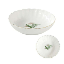 Easy Life Design R2S.1291EXOT Porcelán mélytányér 20cm, Exotique tányér és evőeszköz