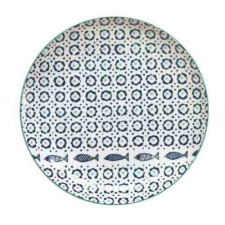 Easy Life Design Sea Shore - Porcelán Lapostányér - 27,5 cm konyhai eszköz