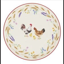 Easy Life-Nuova Porcelán desszerttányér 19cm, Country Life tányér és evőeszköz