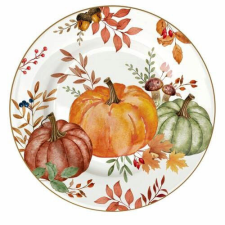 Easy Life-Nuova Porcelán desszerttányér 19cm, Harvest tányér és evőeszköz