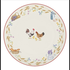 Easy Life-Nuova Porcelán lapostányér 27cm, Country Life tányér és evőeszköz