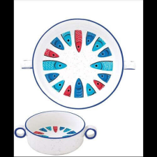  Easy Life Nuova Porcelán Tál - Szardíniás minta - 16 cm konyhai eszköz