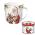 Easy Life Nuova R2S Porcelán bögre 350ml, fémdobozban, Santa Is Coming