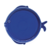 Easy Life Nuova R2S Porcelán desszerttányér 22,5x20,5cm, halforma, Sea Friends Blue