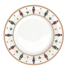 Easy Life Nuova R2S Porcelán lapostányér 26,5cm, Nutcrackers tányér és evőeszköz