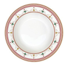 Easy Life Nuova R2S Porcelán mélytányér 21,5cm, Nutcrackers tányér és evőeszköz