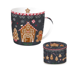 Easy Life Nuova R2S Porcelánbögre 350ml, fémdobozban, Gingerbread bögrék, csészék
