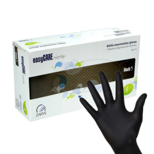EasyCare fekete nitril kesztyű 100db L védőkesztyű