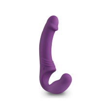 Easytoys - akkus, tartópánt nélküli felcsatolható vibrátor (lila) felcsatolható eszközök