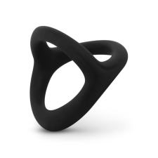 Easytoys Desire Ring - rugalmas pénisz- és heregyűrű (fekete) péniszgyűrű