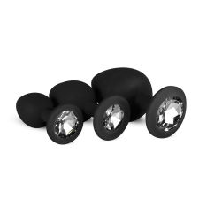 Easytoys Diamond - anál dildó szett (fekete) anál
