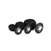 Easytoys Diamond - anál dildó szett (fekete)