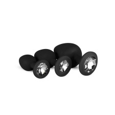Easytoys Diamond - anál dildó szett (fekete) anál