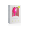 Easytoys Diamond Small - anál dildó (pink-fehér)