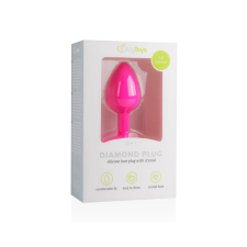 Easytoys Diamond Small - anál dildó (pink-fehér) anál