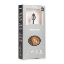 Easytoys Easytoys Fox NO1 - fém anál dildó rókafarokkal (ezüst-vörös) anál