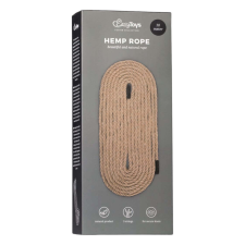Easytoys Hemp Rope - bondage kötél (10m) - natúr bilincs, kötöző