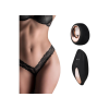 Easytoys Pantyrebel - akkus, rádiós vibrációs csipke tanga - fekete (S-L)