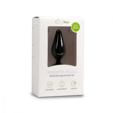 Easytoys Pointy Plug M - anál dildó (fekete) - közepes anál