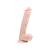 Easytoys - tapadótalpas, herés nagy dildó (26,5cm) - natúr