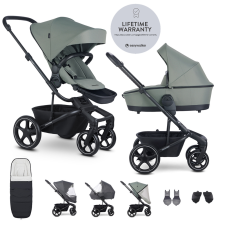 Easywalker Harvey5 XXL RWS kombinált babakocsi szett kiegészítőkkel, Agave Green babakocsi