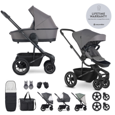 EASYWALKER Kombinált babakocsi Harvey⁵ Pebble Grey XXL AIR babakocsi