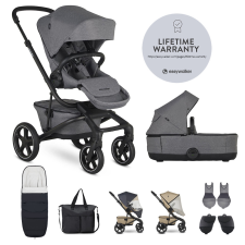 Easywalker Kombinált babakocsi Jimmey Iris Grey XXL RWS babakocsi
