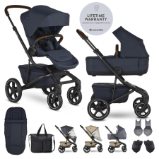 Easywalker Szett XXL kombinált babakocsi Jimmey Indigo Blue kiegészítőkkel babakocsi