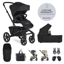 EASYWALKER Szett XXL kombinált babakocsi Jimmey Pepper Black kiegészítőkkel babakocsi