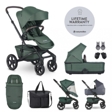 Easywalker Szett XXL kombinált babakocsi Jimmey Pine Green kiegészítőkkel babakocsi