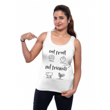  Eat fruit not friends - Női Atléta atléta, trikó