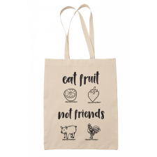  Eat fruit not friends - Vászontáska kézitáska és bőrönd