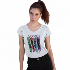  Eat Sleep Play Repeat - Női V-Nyakú Póló női póló