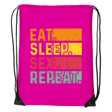 Eat sleep sex repeat - Sport táska magenta kézitáska és bőrönd